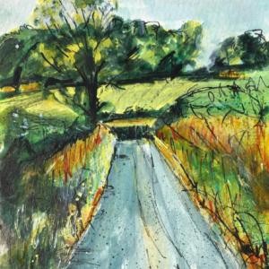 Lane Near Stiffkey - Drawing