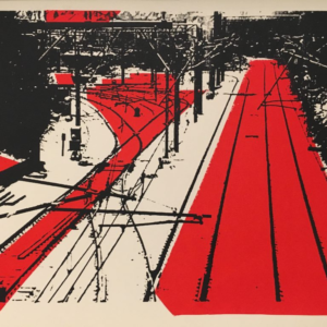 Red Railway - Screenprint
